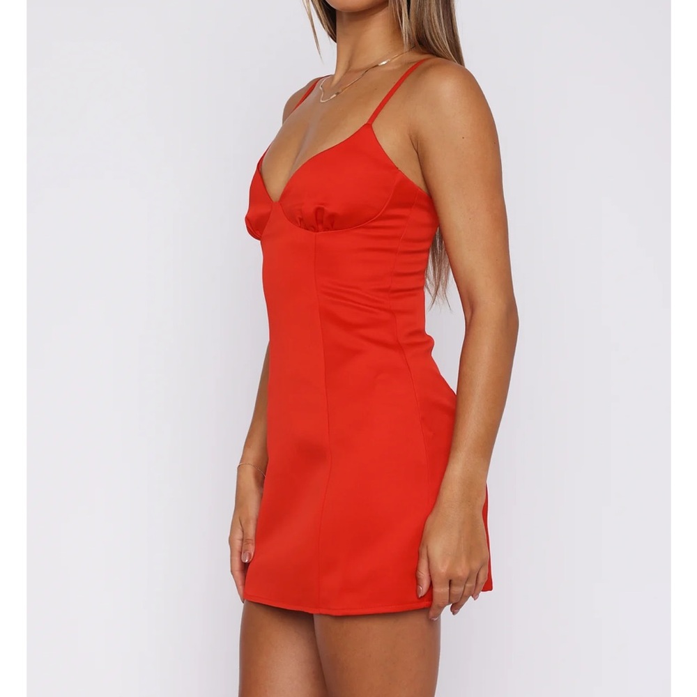 White Fox Feeling Tispy Mini Dress - Picture 2 of 3